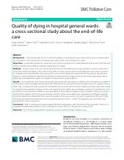 Quality of dying in hospital general wards- a cross-sectional study about the end-of-life care.pdf
