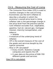 Chapter 6 - MEASURING THE COST OF LIVING.docx