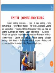 UNIT II JOINING PROCESSES.pdf