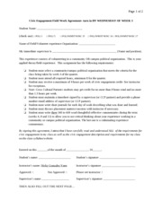 Civic Engagement Student Contract