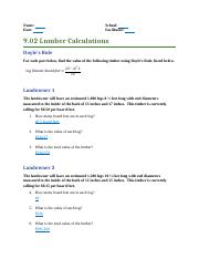  9.02 Lumber Calculations .docx