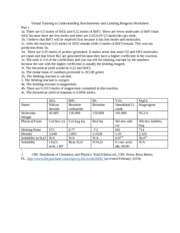 Virtual Training to Understanding Stoichiometry and Limiting Reagents Worksheet