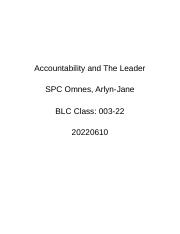 Accountability and The Leader.docx