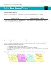 Ulice Slaughter - Unit 4 Lesson 19 - Activity Guide - Bugs and Features.pdf