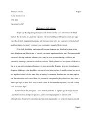 persuasive essay on not legalizing weed