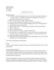 Naked Economics Intro+Chap. 1 Notes - Maria Samartin ✯ 6°.pdf