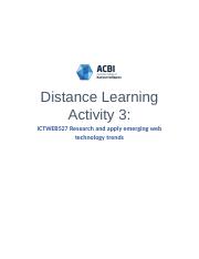ICTWEB527_Distance Learning Activity 3.docx