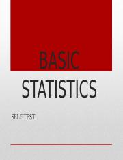 BASIC STATISTICS SELF TEST 2022.pptx