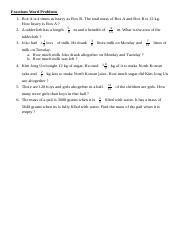 5 - Math - Fractions Word Problems.docx