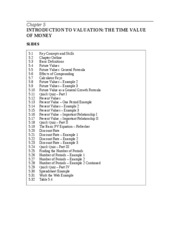 IM Chapter 5 Introduction to Valuation The Time Value of Money