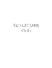 MODULE 4NEGOTIABLE INSTRUMENTS MODULE 4.pptx