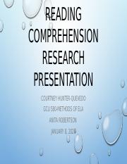 Reading Comprehension Research Presentation-ChunterQue.pptx