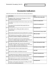 11. Economic Indicators.docx