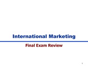 international marketing final exam