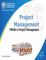 UNIT 5 PITFALLS IN PROJECT MANAGEMENT.pptx