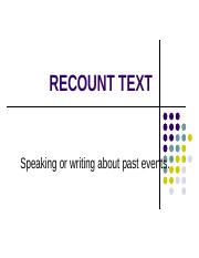 Recount Text_ Adel.ppt