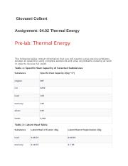 Thermal Energyz