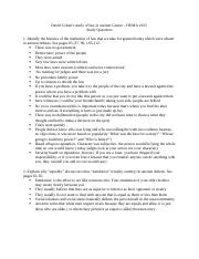 Study Questions 1 Notes