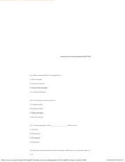 HR Model question paper