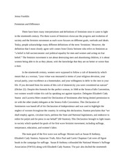 feminism discussion essay