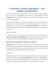 Fermented Cosmetic Ingredients.docx