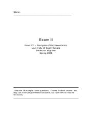 Exam 2 - Econ 201 - 2008.doc