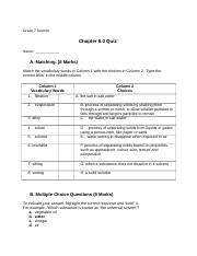 Science 8 - Chap 8.0 Quiz.docx