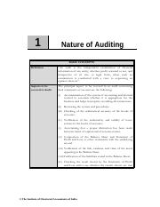 Chapter 1 Nature of Auditing