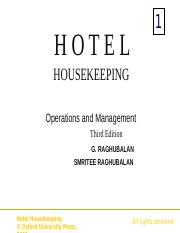 function of housekeeping department in hotel