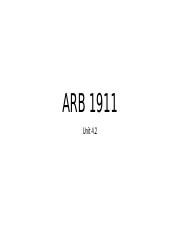 ARB 1911 - Unit 4.2.pptx