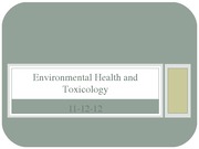 Environmental Health and Toxicology Presentation
