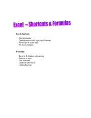 Excel shortcuts_formulas