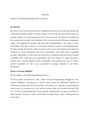 Reflection Paper on Social Entrepreneurship Webinar.docx