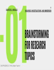 III-Module1-Brainstorming for research topics.pdf