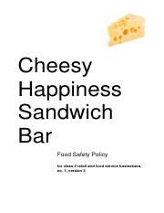 Cheesy Happy Case Study  Food Safety Policy - Section B.pdf
