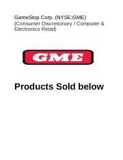 GameStop Corp. (NYSE;GME).docx