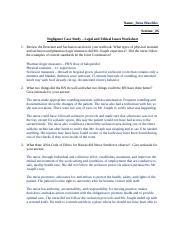 Negligence Case Study Legal and Ethical Issues Worksheet.docx