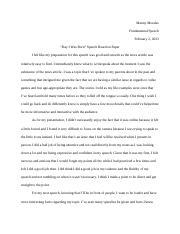 Day I Was Born speech Reaction Paper.docx