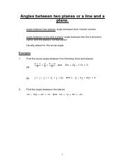 13. Notes and Questions (Angle between a line and a plane, and between two planes).pdf