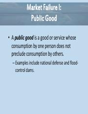 Essential of Economics Chapter 9 - Public Goods Power Point