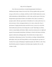 Why the Law Important Essay.docx