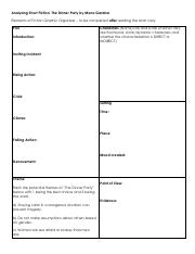 Analyzing Short Fiction - Dinner Party Graphic Organizer.pdf