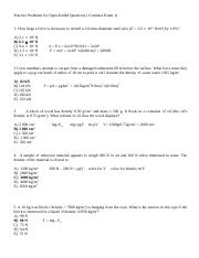 Open-ended Practice Problems for  exam 1 with solutions.doc