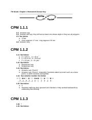 cpm 6.1.1 homework answer key