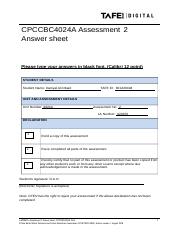 LA023670_Assn2_Answer sheet_CPCCBC4024A_Ed4.docx
