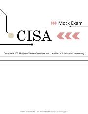 CISA MOCK EXAM QUESTIONS AND ANSWERS.pdf