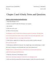 Chapter 3 and 4 Study Terms and Questions.docx