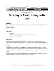 Lab 10 Faradays EM Lab SOLUTION