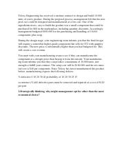 teloxy engineering Teloxy engineering a-b answers omgt 6333 | spring 2014 school: east carolina course title: omgt 6333 p type: homework help professors: richarde. teloxy engineering Teloxy engineering a-b answers omgt 6333 | spring 2014 school: east carolina course title: omgt 6333 p type: homework help professors: richarde.