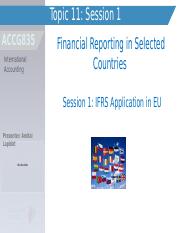 Topic 11 Session 1 - IFRS Application in EU (1).ppt